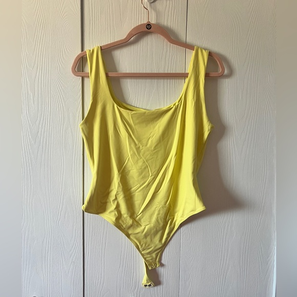 Second Skin Tops - Second Skin Yellow Bodysuit
